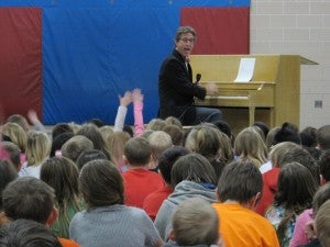 Lakeview Elementary School hosted professional pianist Peter Simon for a half-hour concert in March. The event was sponsored by the Albert Lea Civic Music Association. --Submitted