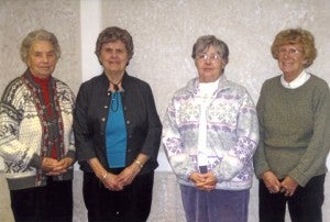 The bowling team sponsored by Cheers Liquor was the runner-up in the Shopper’s Special bowling league for the 2012-13 season at Holiday Lanes. From the left are Elaine Bjerke, Helene Westrum, Bonnie Schneider and Connie Peterson. — Submitted