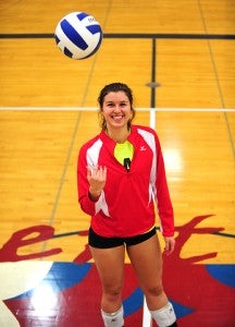 Annie Ladwig, a senior at Albert Lea, is leading the volleyball team with 293 kills this season. Albert Lea has a 15-9 overall record and is the No. 4 seed Section 1AAA tournament. The Tigers earned a first-round bye. — Micah Bader/Albert Lea Tribune