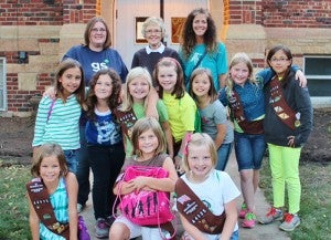 Girl Scout Troop 44025 wanted to help those in need living in the community. This year they chose the Ecumenical Food Pantry. The Scouts toured the pantry and learned how it works and how they can help. Then, they presented their donation. Pictured with the Girl Scouts is leader, Kristin Larson, food pantry coordinator, Dorothy Simonsen, and assistant leader, Wende Friehl-Taylor. --Submitted
