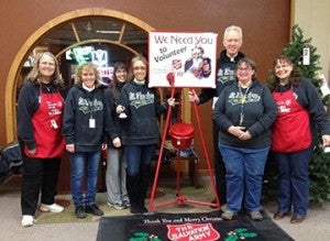 St. Theodore Catholic School staff rang bells for the Salvation Army. They encourage others to take an hour or two to do the same. --Submitted