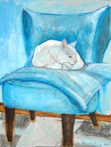 “Miro on Blue Chair II” - Provided