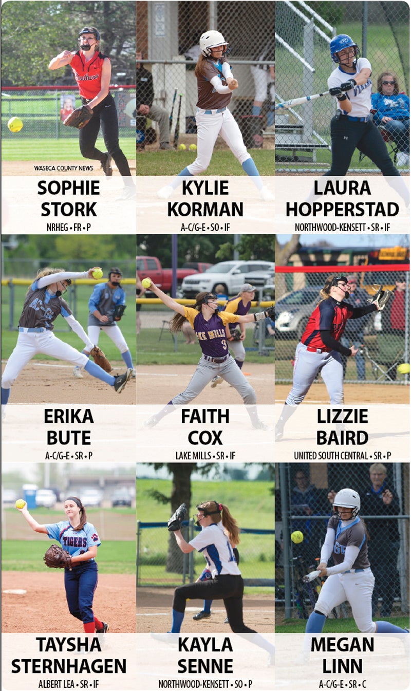 Tribune announces First Team AllArea softball Albert Lea Tribune Albert Lea Tribune