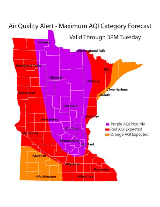 Minnesota Extends Air Quality Alert Until Tuesday Albert Lea Tribune Albert Lea Tribune 2768
