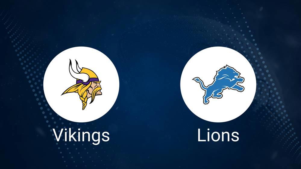 Vikings vs. Lions: Odds, Moneyline, and Spread - Week 7