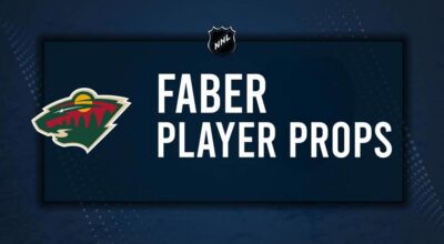 Brock Faber Player Prop Bets for the Wild vs. Flames Game - November 23