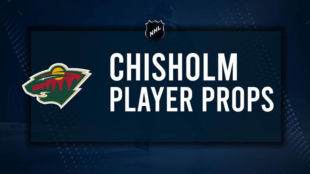 Declan Chisholm Player Prop Bets for the Wild vs. Blackhawks Game - November 29