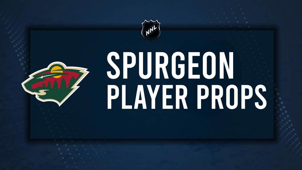 Jared Spurgeon Player Prop Bets for the Wild vs. Ducks Game - November 8