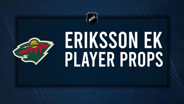 Joel Eriksson Ek Player Prop Bets for the Wild vs. Blackhawks Game - November 29