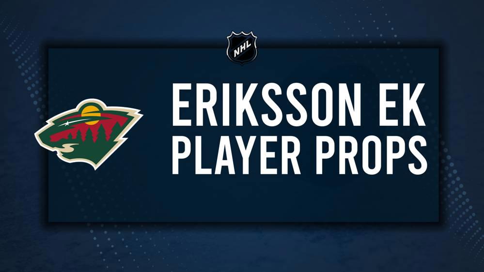 Joel Eriksson Ek Player Prop Bets for the Wild vs. Kings Game - November 5