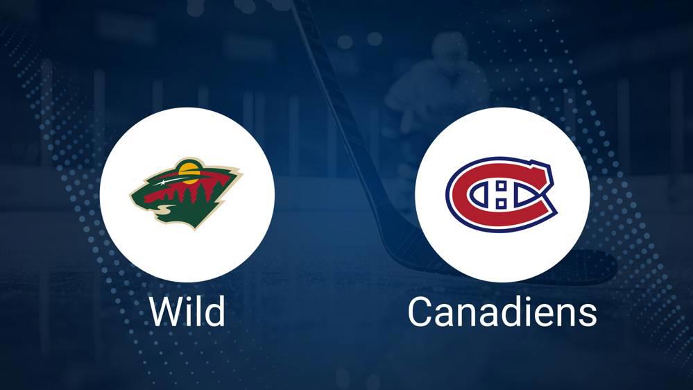 Where to Watch Minnesota Wild vs. Montreal Canadiens on TV or Streaming Live - November 14