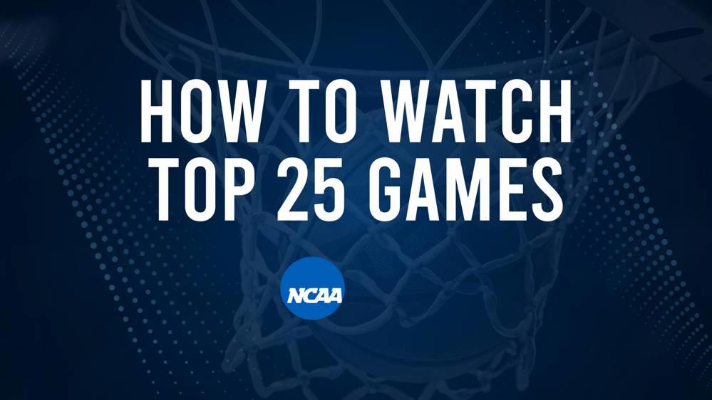 How to Watch Top 25 Women's College Basketball Games Thursday