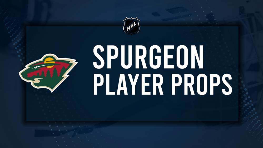 Jared Spurgeon Player Prop Bets for the Wild vs. Ducks Game - December 6